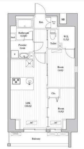 アーバンパーク押上 601 間取り図