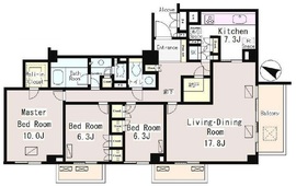 深沢パークマンション 4階 間取り図