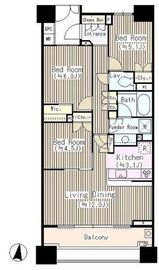 パークホームズ綾瀬ステーションプレミア 8階 間取り図