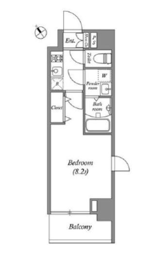 グランパセオ田端 A803 間取り図