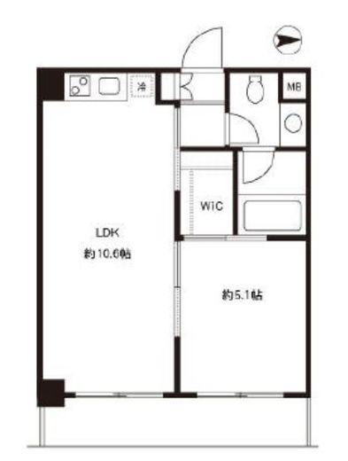 四谷デュープレックスD-R 2階 間取り図