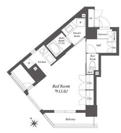 レジデンシャル目黒 3階 間取り図