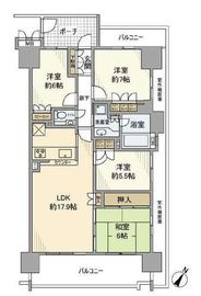 東京サーハウスセンターポート 3階 間取り図