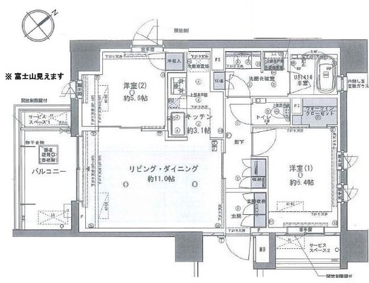 プラウドシティ小竹向原 9階 間取り図