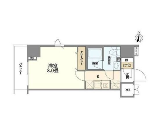 コンシェリア東京 AQUA VERT 9階 間取り図