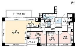 南青山マスターズハウス 7階 間取り図