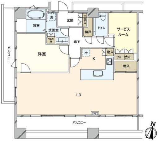 テラス渋谷美竹 16階 間取り図
