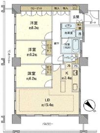 横濱ディアタワー 13階 間取り図