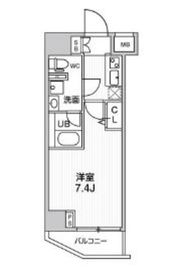 GENOVIA阪東橋skygarden (ジェノヴィア阪東橋スカイガーデン) 7階 間取り図