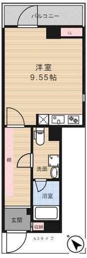 アーバンパーク東日暮里 401 間取り図