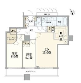 シティタワー大崎ステーションフロント 20階 間取り図