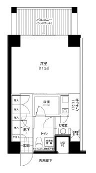 クイズ恵比寿 604 間取り図