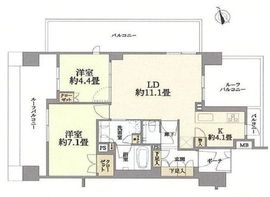 インプレスト駒込染井 5階 間取り図