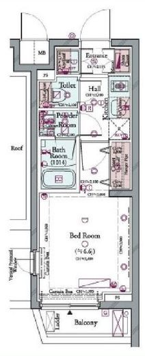 コンシェリア品川南 THE GRAND RESIDENCE 5階 間取り図
