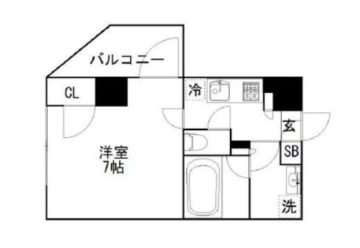 オーギュメント牛込神楽坂 501 間取り図