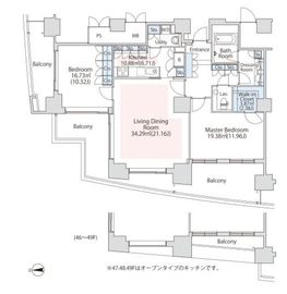 ラ・トゥール汐留 4709 間取り図