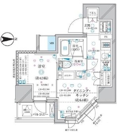 ディアレイシャス蒲田II 9階 間取り図
