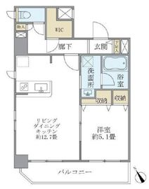 クロスポイント赤羽 702 間取り図