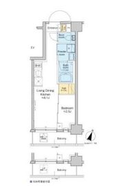 プラウドフラット西日暮里ディアージュ 308 間取り図