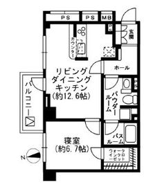 レジディア四谷三丁目 1001 間取り図