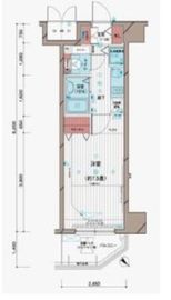 メインステージ五反田駅前 6階 間取り図