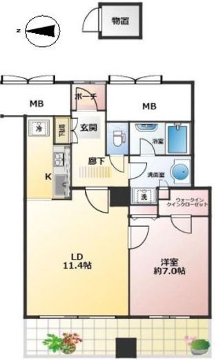ヴィナシス金町タワーレジデンス 9階 間取り図