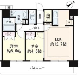 パレステージ片瀬江ノ島 4階 間取り図