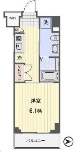 プロスペクト武蔵新城 507 間取り図