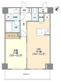 アンビエンテ横浜鴨居 202 間取り図