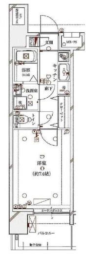 デュアレス早稲田 11階 間取り図