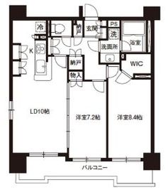 レジディア御茶ノ水 1602 間取り図
