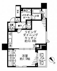 レジディア勝どき 1102 間取り図