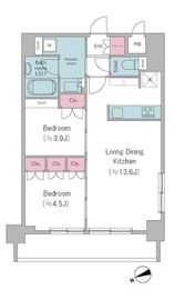 ドゥーエ西馬込Ⅱ 307 間取り図