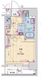 プレサンス新宿中落合メーディオ 3階 間取り図
