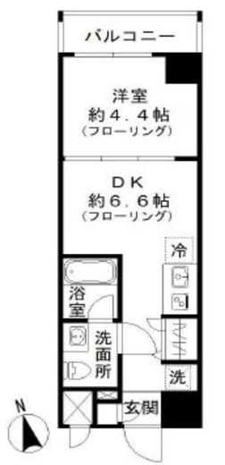 スパシエ大森 8階 間取り図