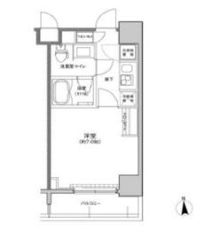 東急セットアップレジデンス恵比寿 1105 間取り図