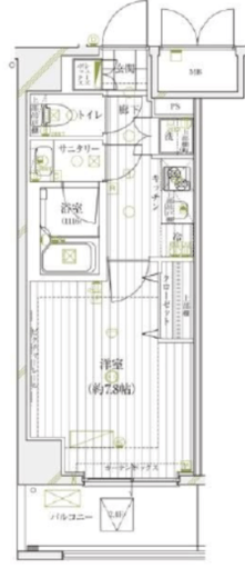 レガリス愛宕御成門 5階 間取り図