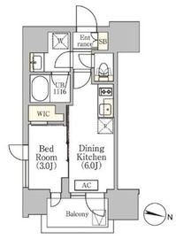 イプセ渋谷本町 303 間取り図
