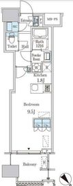 レガシス中目黒 308 間取り図