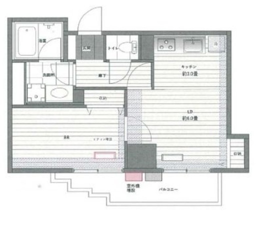 ドゥーエ練馬 405 間取り図