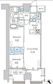 レガシス中目黒 312 間取り図