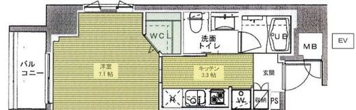 アトラス本郷赤門前 3階 間取り図
