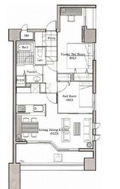 LANAI TOWN RENAISSANCE GRAND HIGHRISE (ラナイ タウン ルネッサンス グランドハイライズ) 305 間取り図