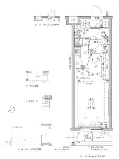 クレイシアIDZ祐天寺Ⅱ 3階 間取り図
