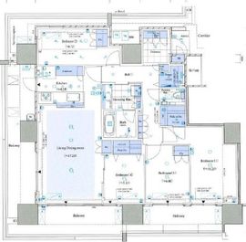 HARUMI FLAG SEA VILLAGE (晴海フラッグ シーヴィレッジ) 6階 間取り図
