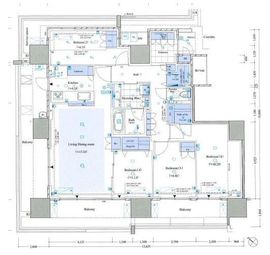 HARUMI FLAG SEA VILLAGE (晴海フラッグ シーヴィレッジ) 5階 間取り図