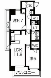 プレシエ横浜石川町 5階 間取り図