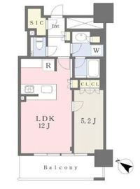 ブランズタワーみなとみらい 12階 間取り図