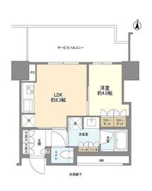 THE YOKOHAMA FRONT TOWER (ザ・ヨコハマフロントタワー) 24階 間取り図