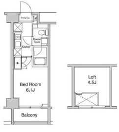 プラウドフラット蒲田Ⅱ 1504 間取り図